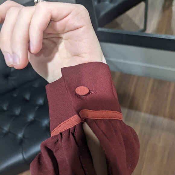 *NWT* Modcloth Peter Pan Collar Vintage-Style Blouse - Picture 3 of 4